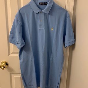 Men’s Ralph Lauren light blue short sleeve polo